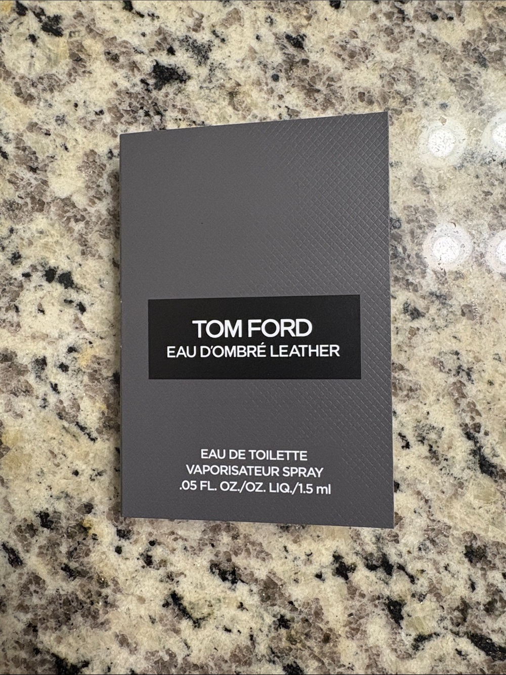 New Tom Ford Eau D'Ombré Leather Sample